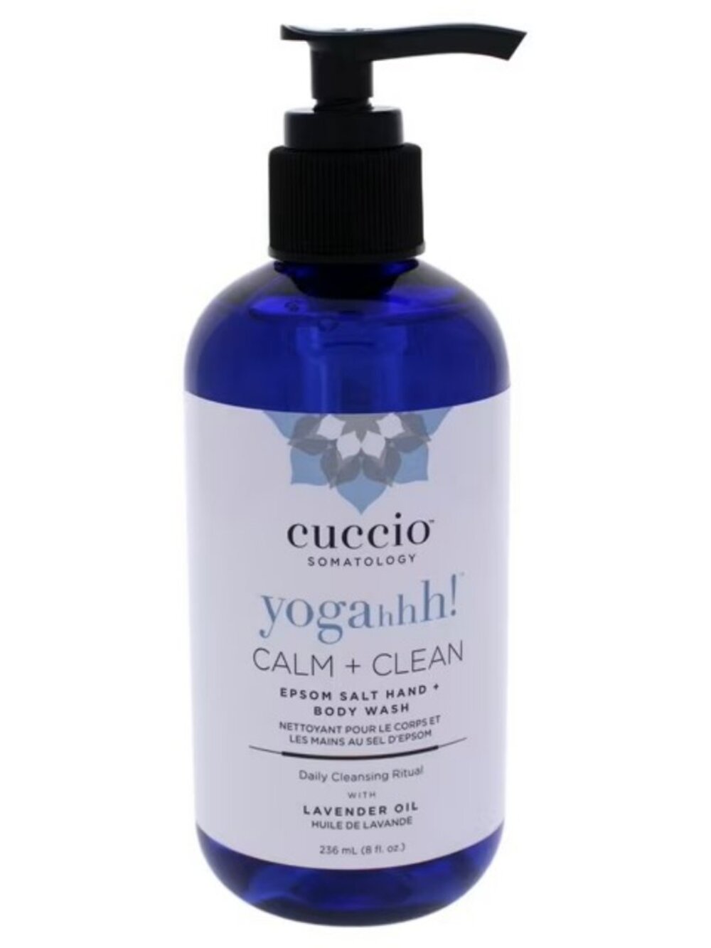 New Cuccio Somatology  CALM + CLEAN Lavender Body & Hand Wash Epsom Salt 236 ml
